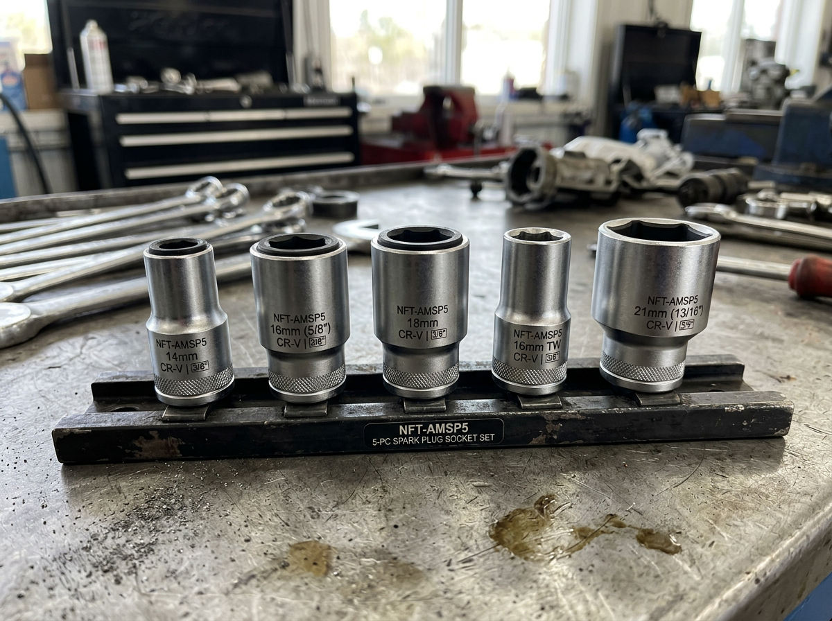 5-Piece Spark Plug Socket Set